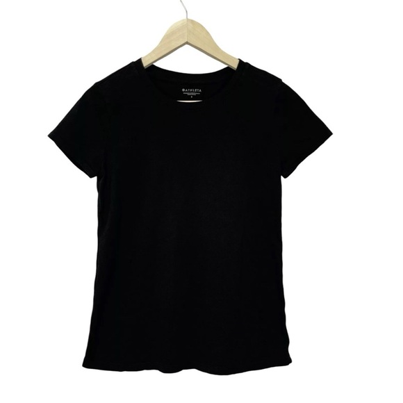 Athleta Small Tee Shirt Basic Layer Shirt Black - Picture 1 of 10